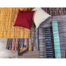 handmade rag rug mat 3 x5 cotton