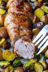 easy sheet pan pork tenderloin dinner