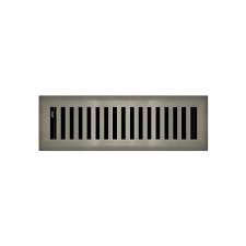 2 x 10 brushed nickel contemporary floor register vent cover