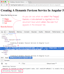 dynamic favicon service in angular 5 2