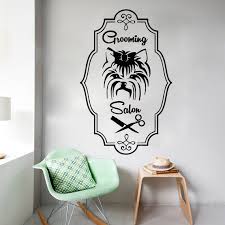Wall Decals Grooming Salon Decal Dog