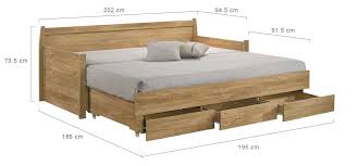 Mia Wooden Daybed With Storage Drawers
