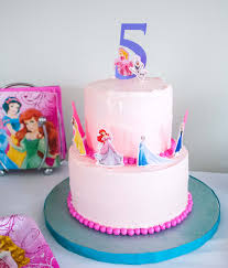 Make An Easy Disney Princess Birthday Cake Using Stickers