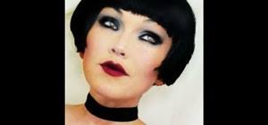 flapper halloween makeup look