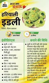 recipe of tasty and healthy green idli