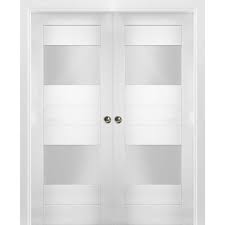 Vdomdoors Sete6222dp Ws 8496 French Double Pocket 84x96 Opaque 2 Lite