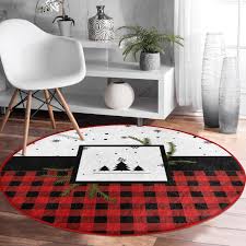 modern claret red kitchen round carpet