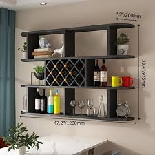 Contemporary Wall Mounted Wine Rack In