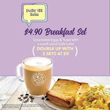Compare the work satisfaction at the coffee bean and tea leaf with similar employers. Get 4 90 Breakfast Set Exclusively At Coffee Bean Tea Leaf Singapore Singapore Foodie