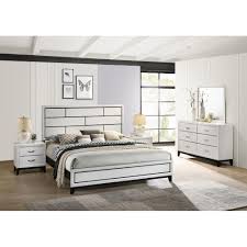 Shop wayfair for a zillion things home across all styles and budgets. Tokyo 6 Piece Bedroom Set White Wood Contemporary Storage Panel Bed Dresser Mirror Chest 2 Nightstands Queen Bedroom Sets Home Kitchen Rayvoltbike Com