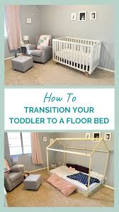 toddler to a floor bed