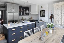 blue and white kitchen design