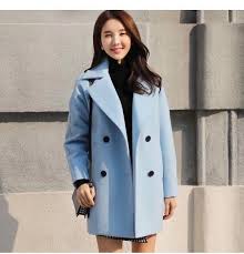 Baby Blue Trench Coat Women S Fashion