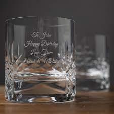 Personalised Cut Crystal Whisky