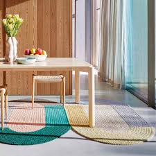 crochet mono rug beige gan rugs