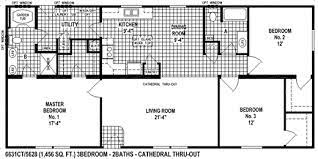 Sectional Mobile Home Floor Plan The