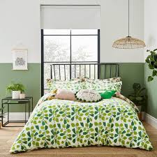 Rosehip In Mint Leaf Zest Bedding By