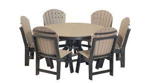 60 Round Poly Patio Table With 6