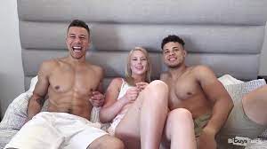 Two Big Bi Curious Cocks And One Hot Blonde That Loves Seeing Hot Guys Hook  Up - XNXX.COM
