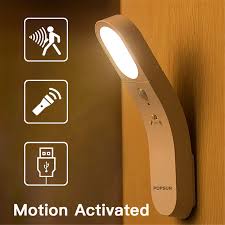 Motion Sensor Night Light Flashlight Usb Rechargeable Removeled Bedside Lamp Battery Powered Night Light Led Night Lights Aliexpress