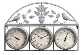 Garden Weather Station Clock Deal Wowcher