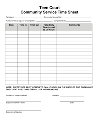23 Printable Daily Time Sheet Forms And Templates Fillable Samples