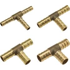 Brass Hose T Shape Barb 3 Way Connector