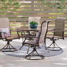 Padded Sling Outdoor Patio Dining Chairs