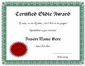 Free Printable Gag Certificates
