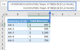 vlookup multiple sheets at once