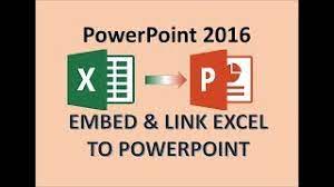 powerpoint 2016 insert excel in ppt