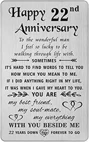 happy 22nd wedding anniversary card