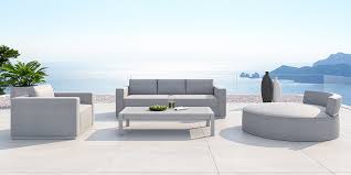 Capri Outdoor 4 Seater Sofa Gray