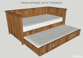 Diy Twin Daybed With Trundle Bed