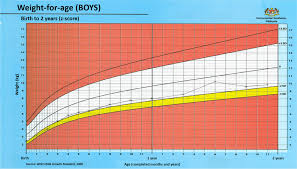 weight for age growth chart of a boy