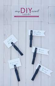 Simply put, escort cards are physical cards to be picked up by your guests to let them know which table they're assigned to for dinner, josé rolón says. Chalkboard Clothespin Diy Escort Cards