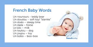 french baby words childcare terms