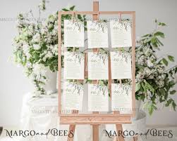 wedding seating chart cards template