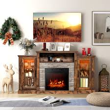 Fireplace Tv Stand With 16 Color Led