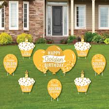 happy birthday party yard signs
