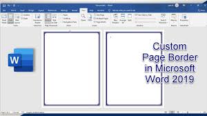 page border in ms word