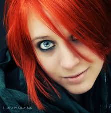 People's eyes themselves have special secrets to discover. Warm Orange Bright Red Hair Red Hair Blue Eyes Red Hair