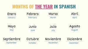 months in spanish everything you need