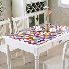 Flower Dot Soft Glass Tablecloth Color