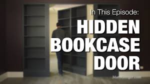 It's drawn parallel to the front edge of the plywood and should be almost the full length of it, and approximately 6 back from the front edge (figure 2). Hidden Bookcase Door Youtube