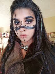 viking warrior woman makeup look hive