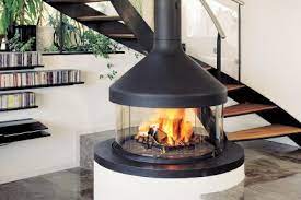 Four Sided Modern Fireplaces Luxury