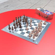 Stainless Steel Chess Board Draffin