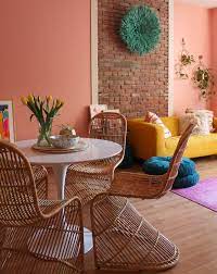 Room With A Warm Pink Paint Color
