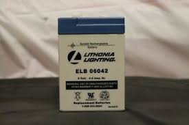 Lithonia Lighting Elb 06042 6v Emergency Replacement Battery 784231137284 Ebay